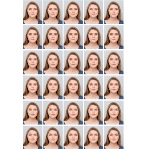 Passport Size Photos 30 Copies